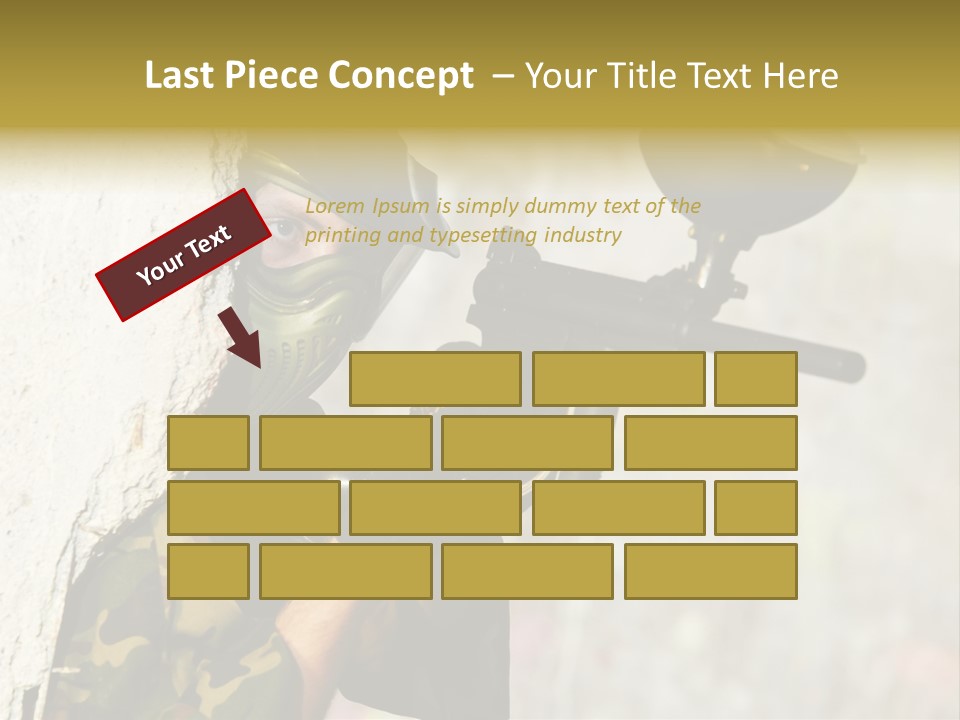War Soldier Spring PowerPoint Template