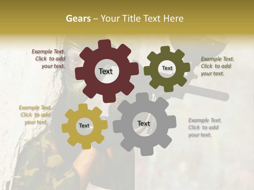 War Soldier Spring PowerPoint Template