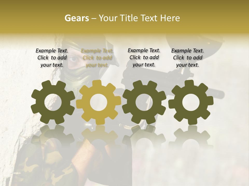 War Soldier Spring PowerPoint Template