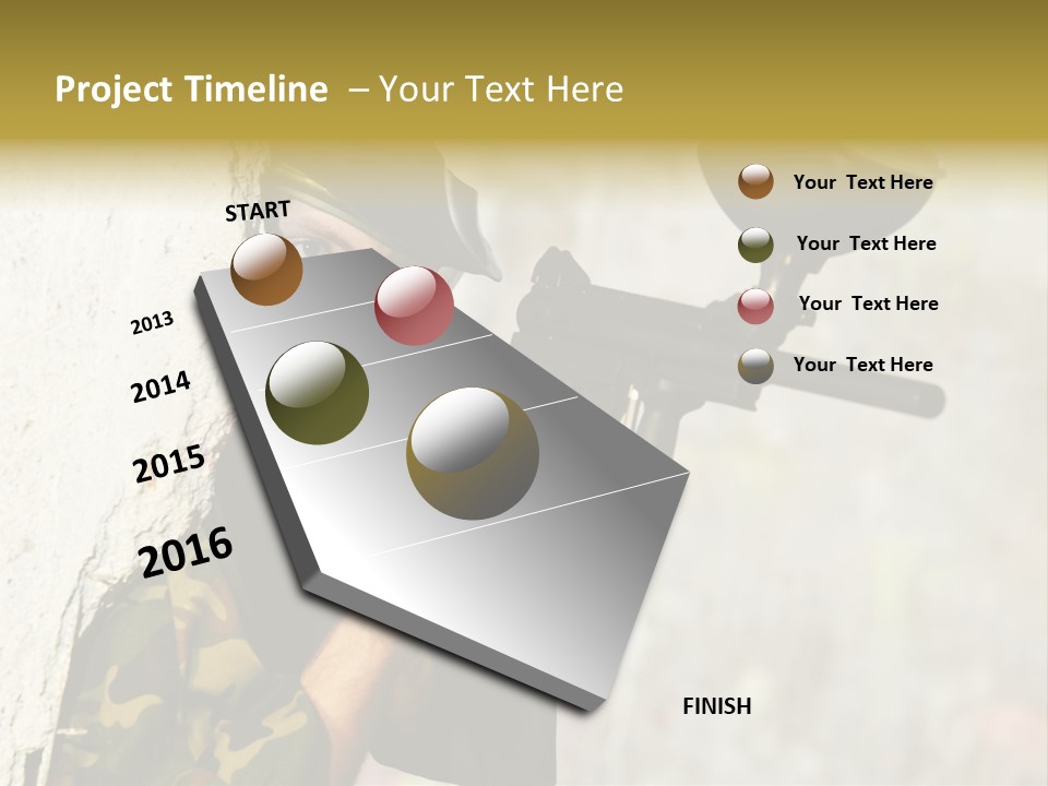 War Soldier Spring PowerPoint Template
