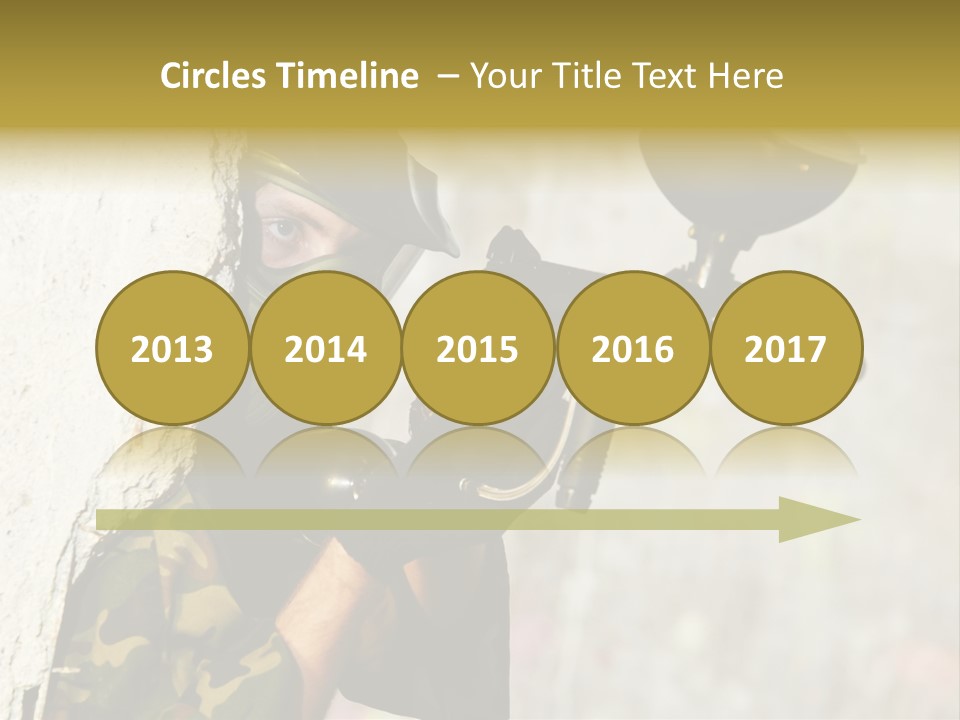 War Soldier Spring PowerPoint Template