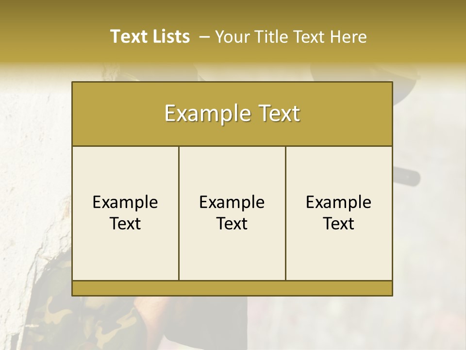 War Soldier Spring PowerPoint Template