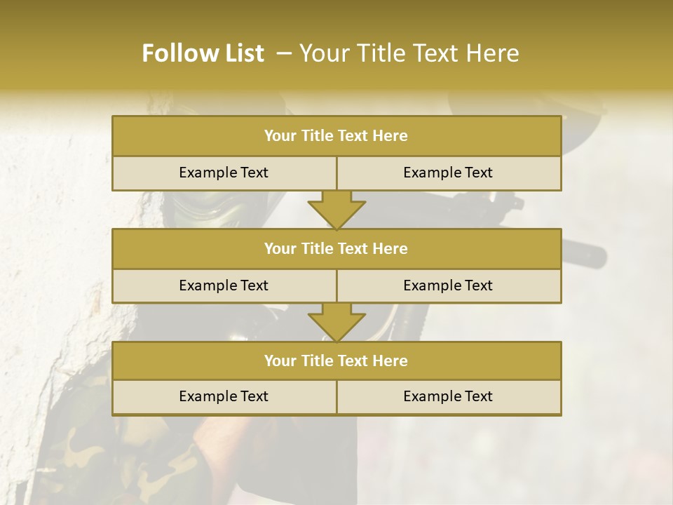 War Soldier Spring PowerPoint Template