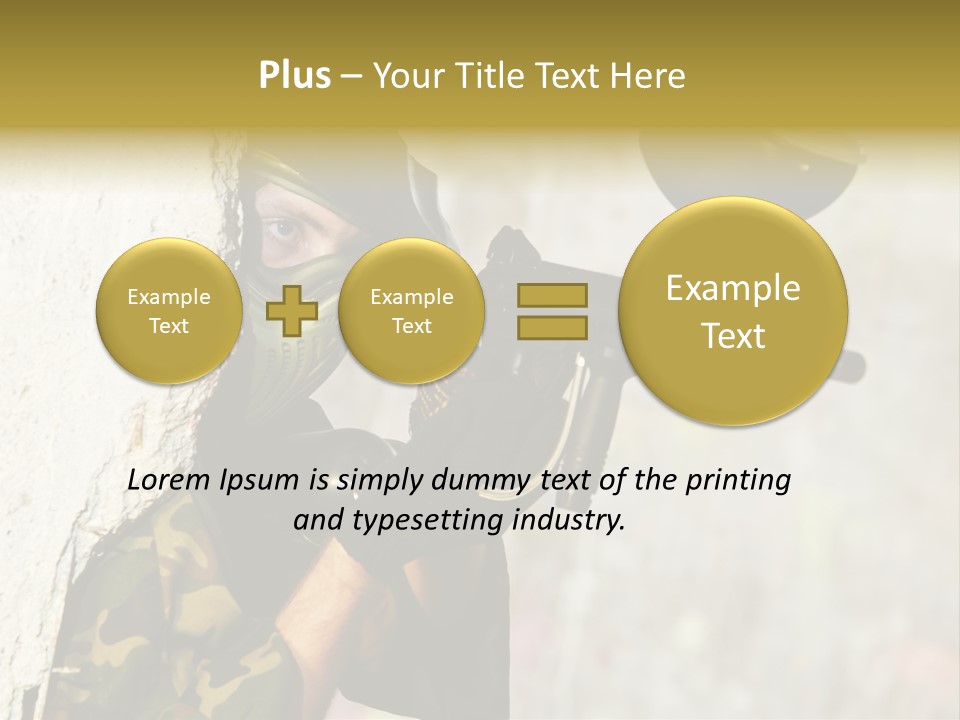 War Soldier Spring PowerPoint Template
