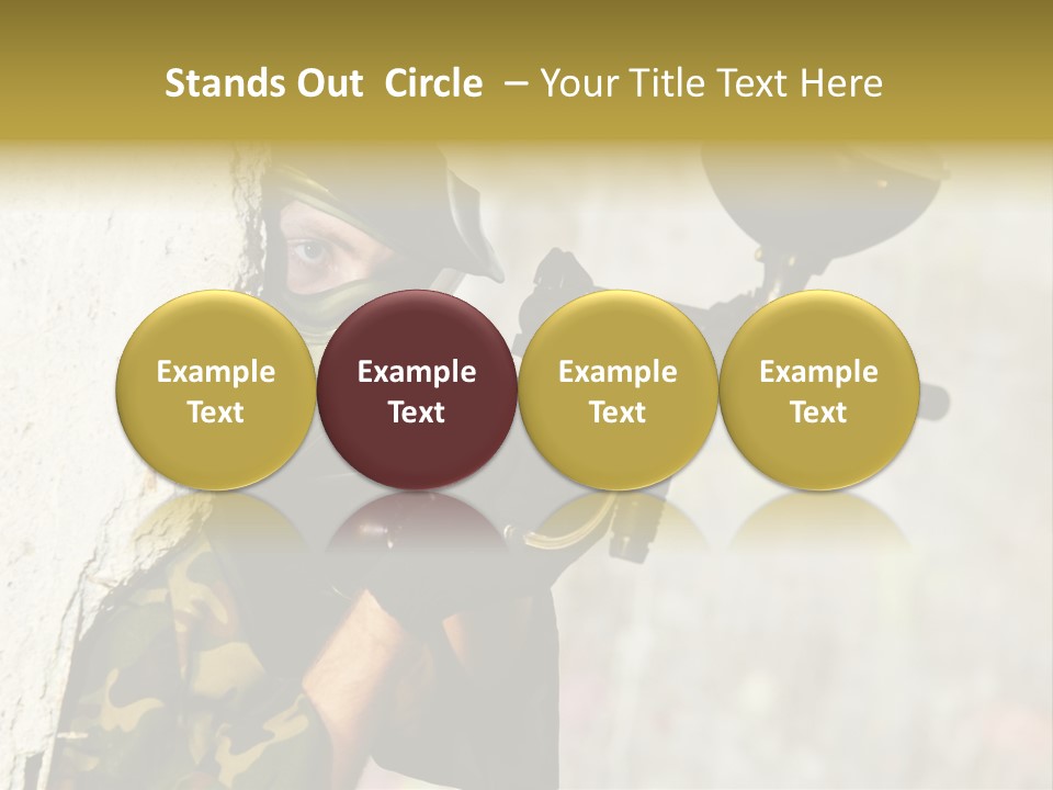 War Soldier Spring PowerPoint Template