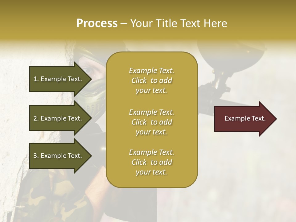 War Soldier Spring PowerPoint Template