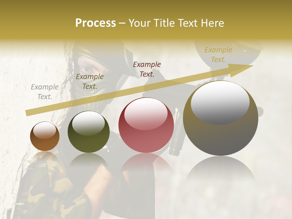 War Soldier Spring PowerPoint Template