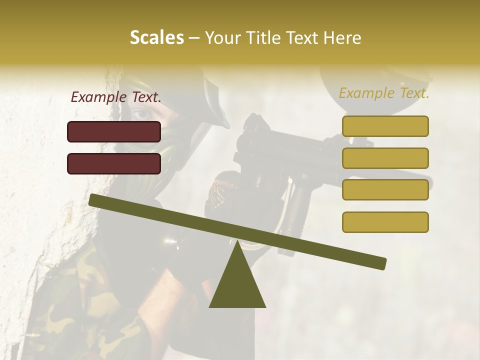 War Soldier Spring PowerPoint Template