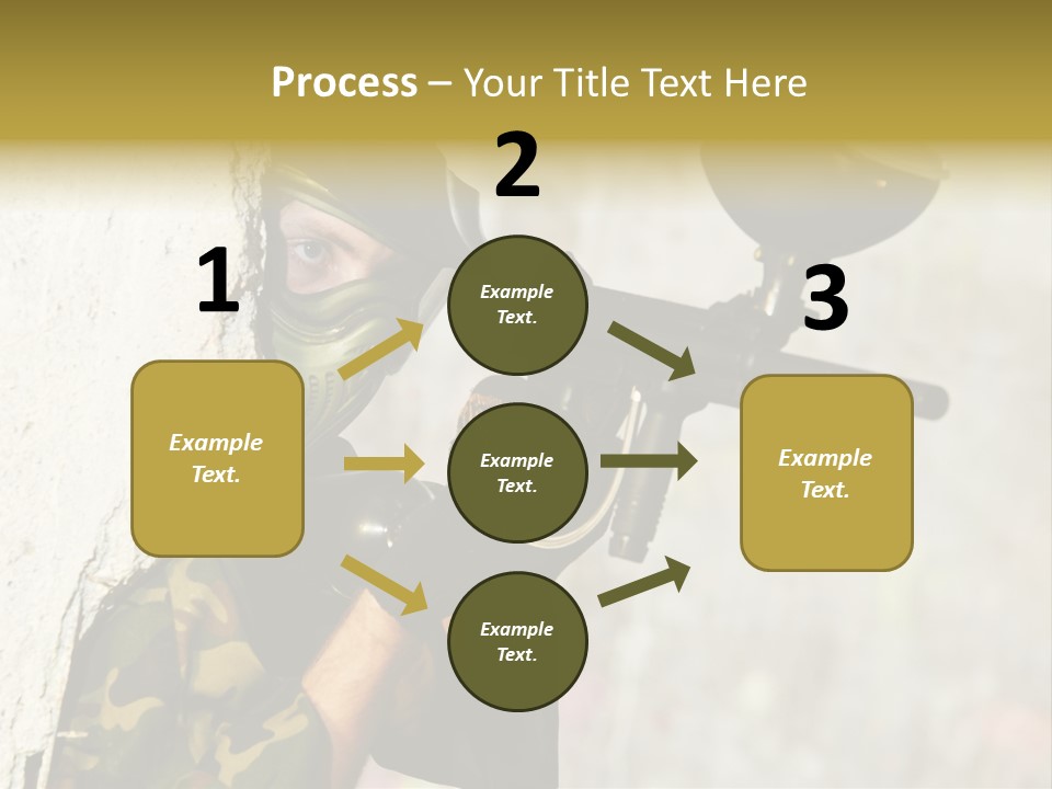 War Soldier Spring PowerPoint Template
