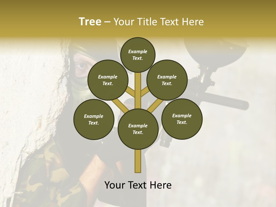 War Soldier Spring PowerPoint Template