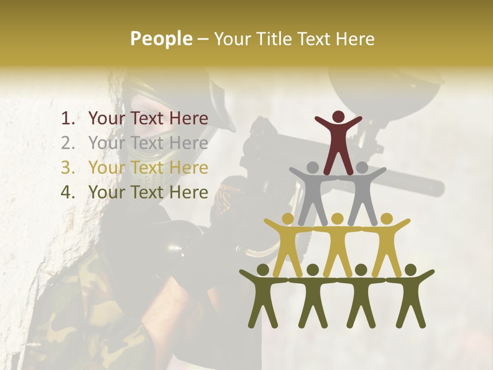 War Soldier Spring PowerPoint Template