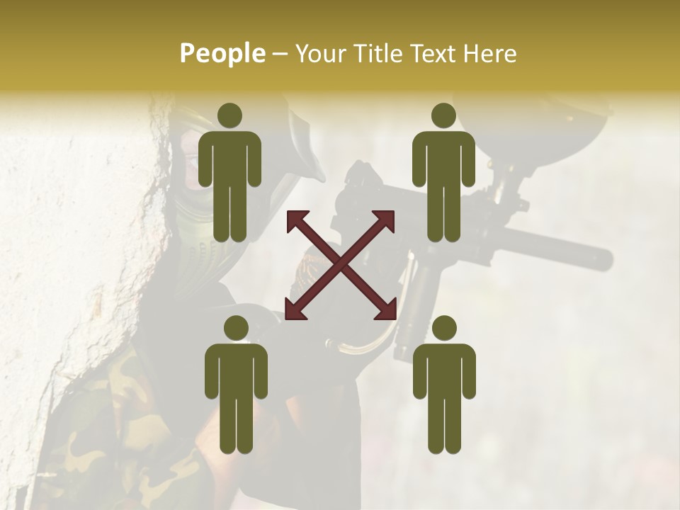 War Soldier Spring PowerPoint Template