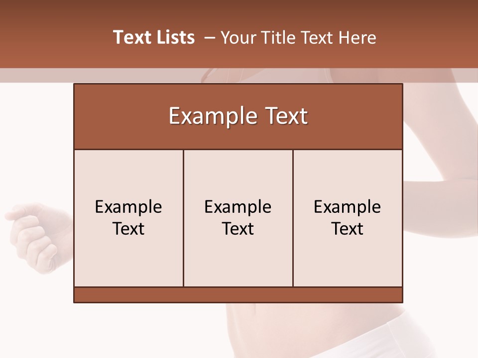 Athletic Active Body PowerPoint Template