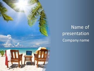 Tropical Portable Paradise PowerPoint Template