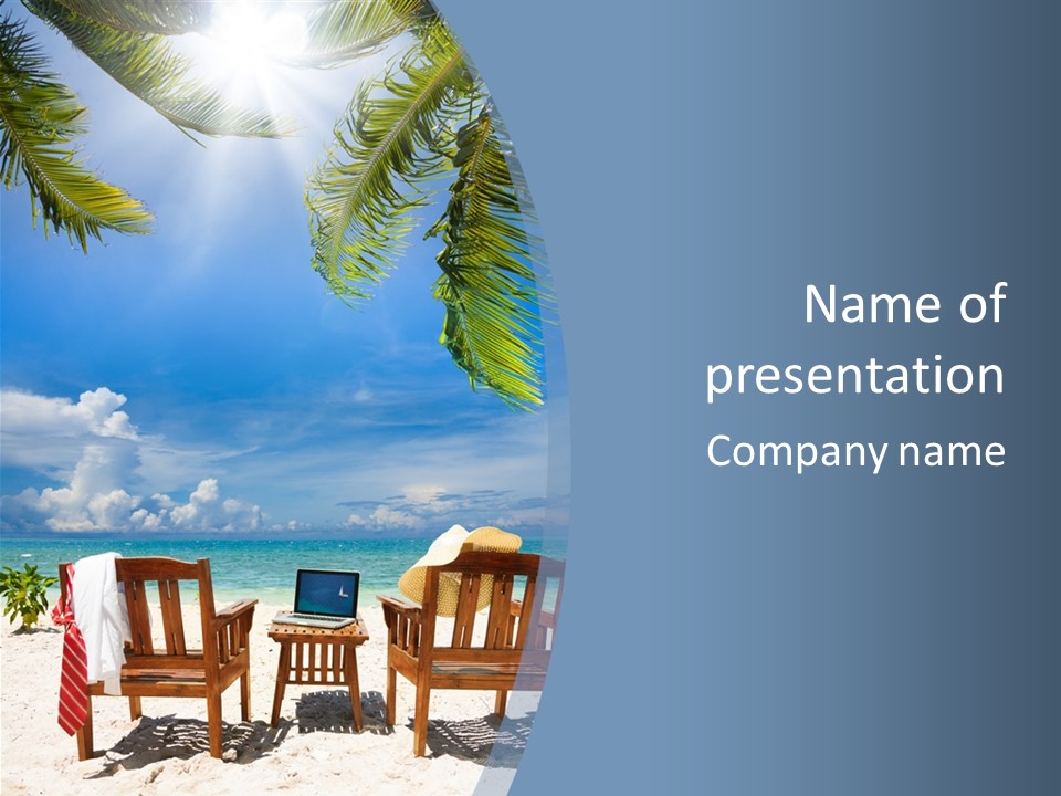 Tropical Portable Paradise PowerPoint Template