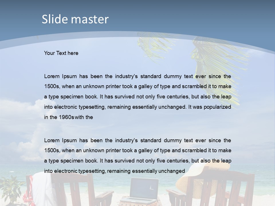 Tropical Portable Paradise PowerPoint Template