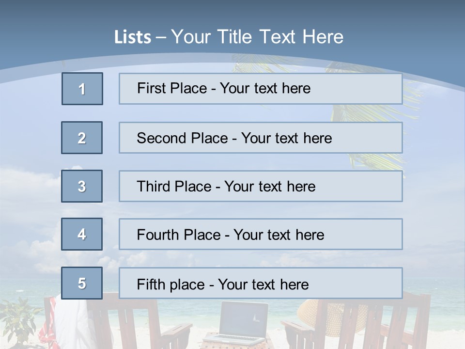 Tropical Portable Paradise PowerPoint Template