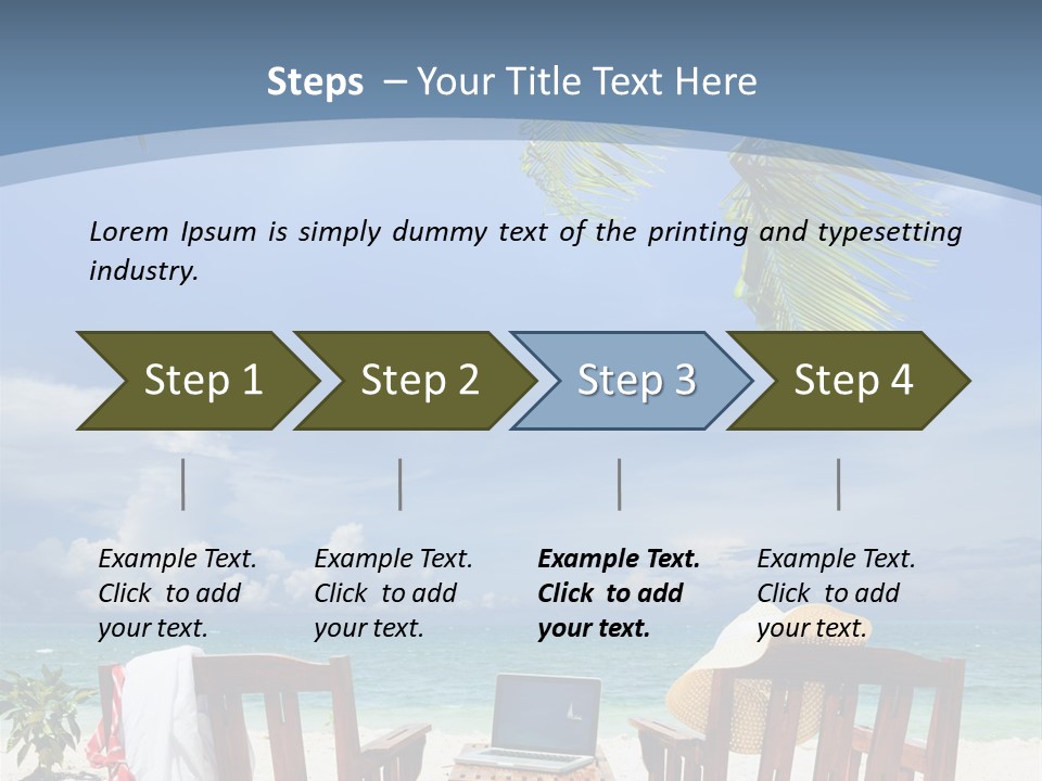 Tropical Portable Paradise PowerPoint Template