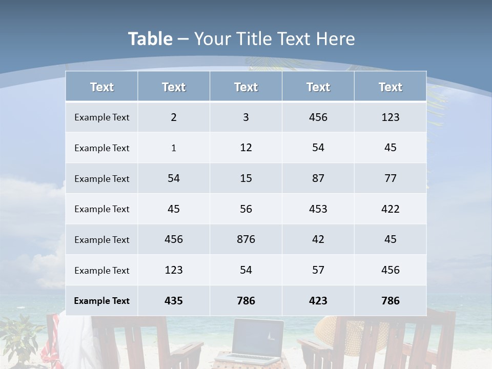 Tropical Portable Paradise PowerPoint Template