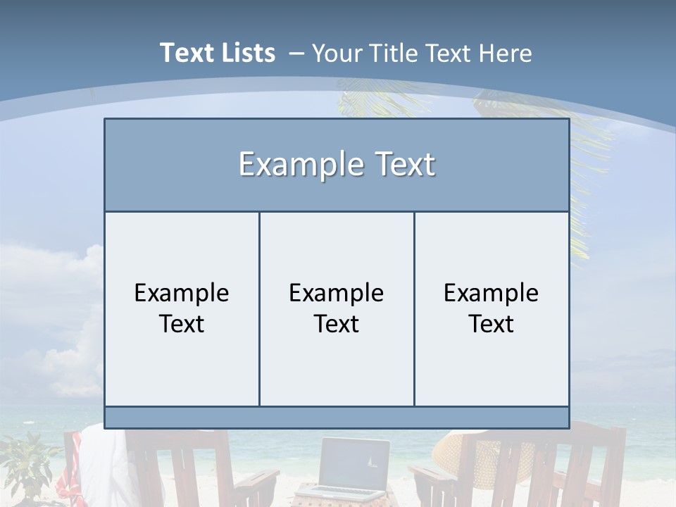 Tropical Portable Paradise PowerPoint Template