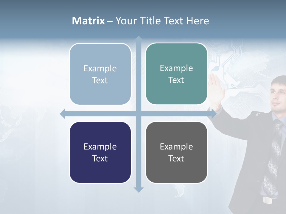 Person Interface Circle PowerPoint Template