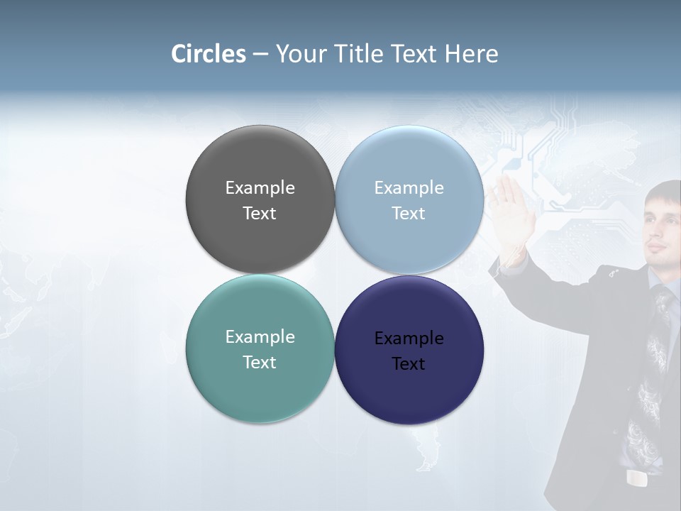 Person Interface Circle PowerPoint Template