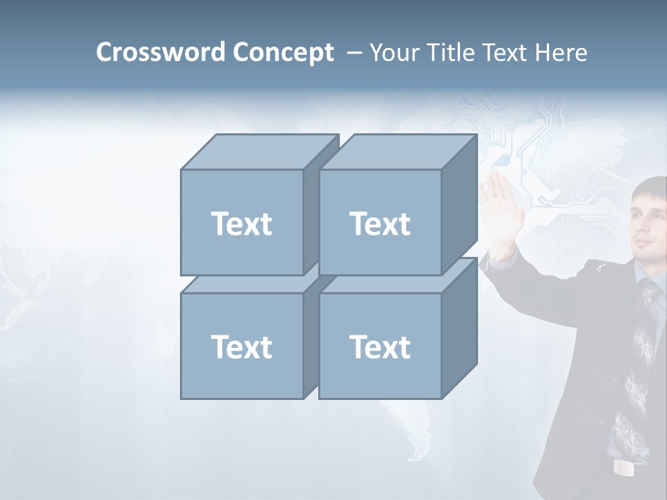 Person Interface Circle PowerPoint Template