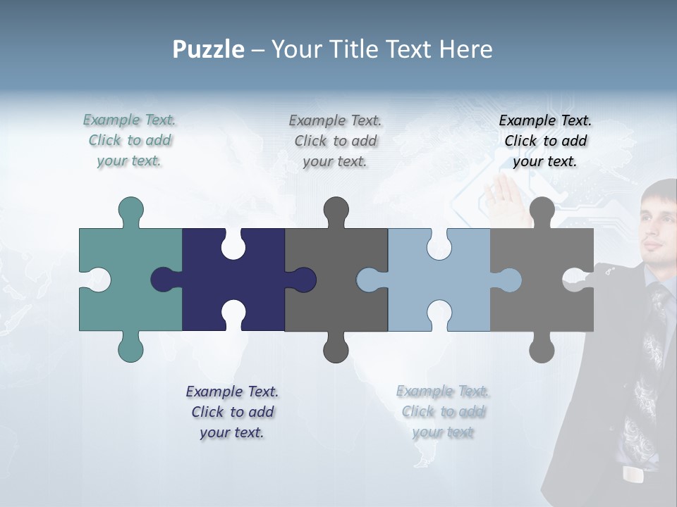 Person Interface Circle PowerPoint Template