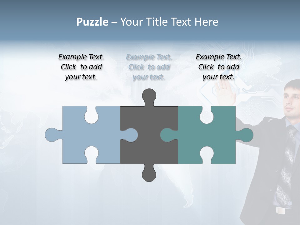 Person Interface Circle PowerPoint Template