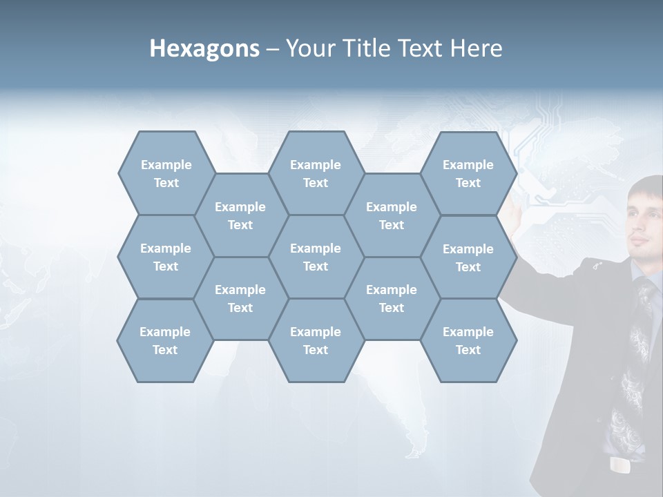 Person Interface Circle PowerPoint Template