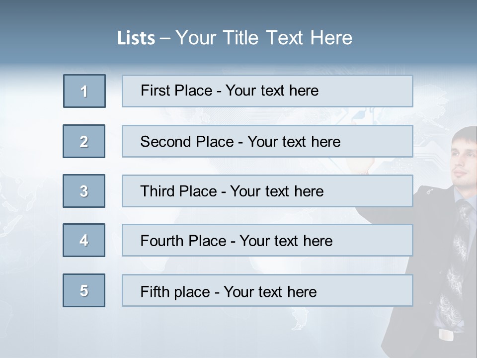 Person Interface Circle PowerPoint Template