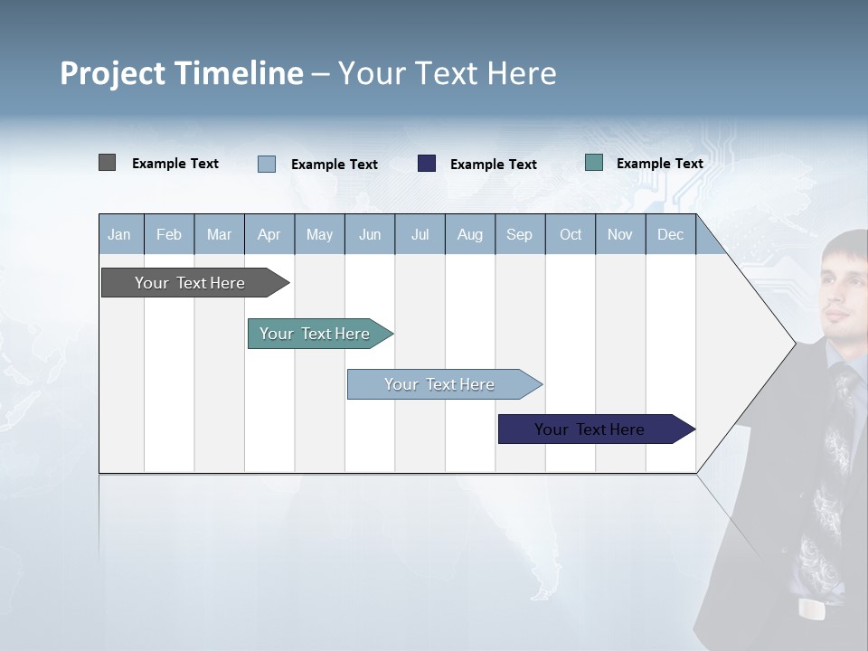 Person Interface Circle PowerPoint Template