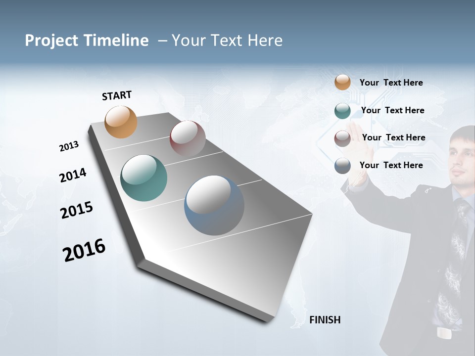 Person Interface Circle PowerPoint Template