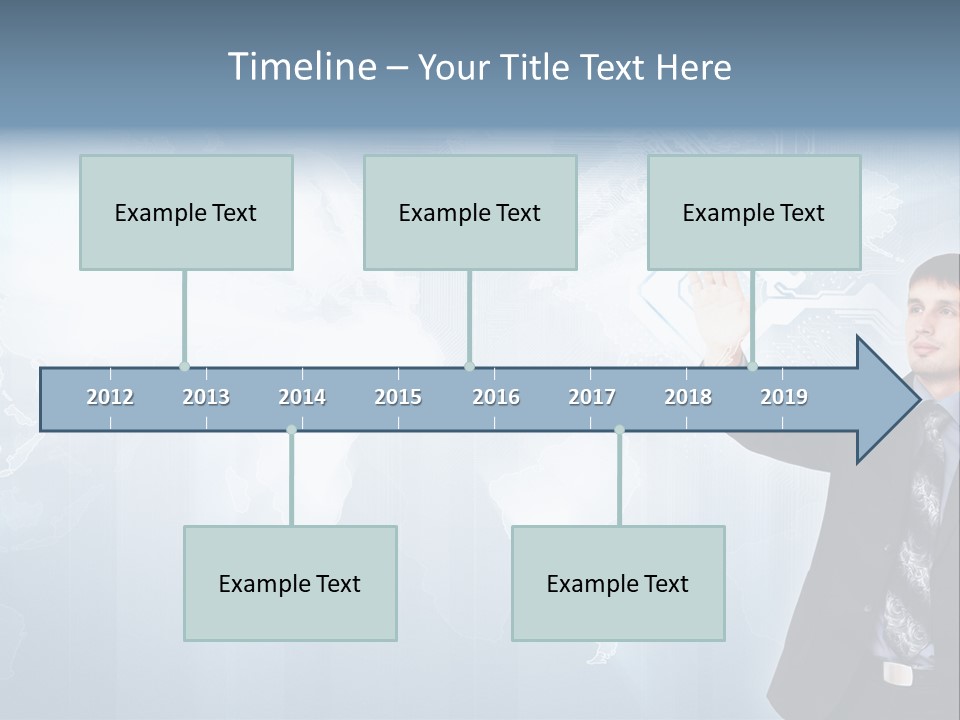 Person Interface Circle PowerPoint Template