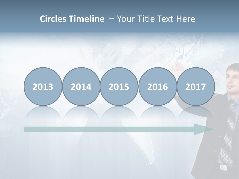 Person Interface Circle PowerPoint Template