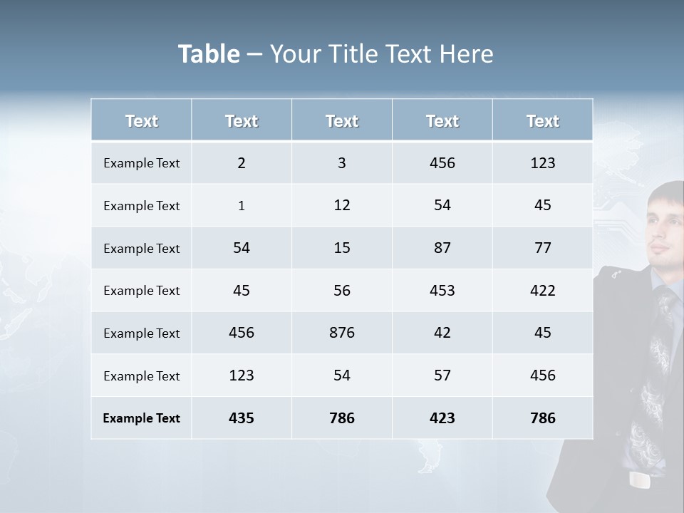 Person Interface Circle PowerPoint Template