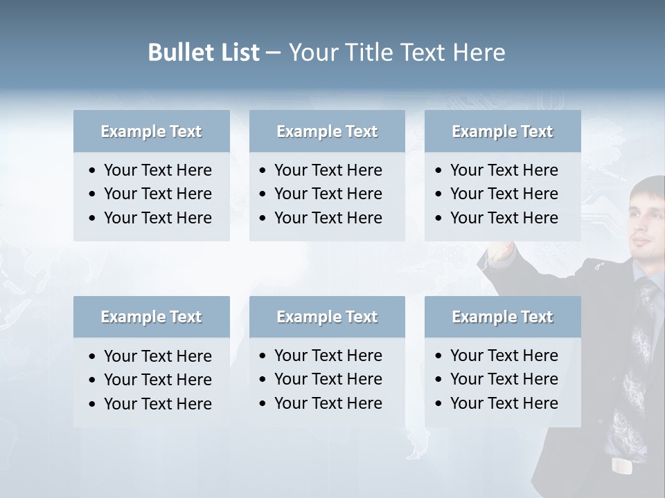 Person Interface Circle PowerPoint Template