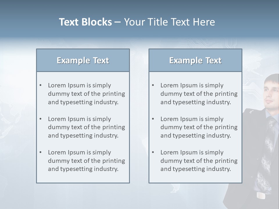 Person Interface Circle PowerPoint Template