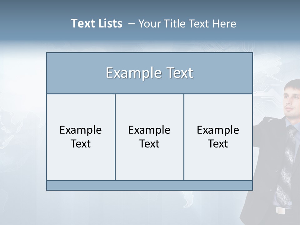 Person Interface Circle PowerPoint Template