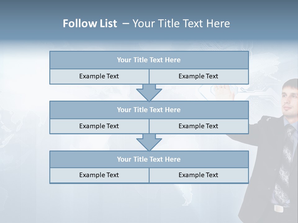 Person Interface Circle PowerPoint Template
