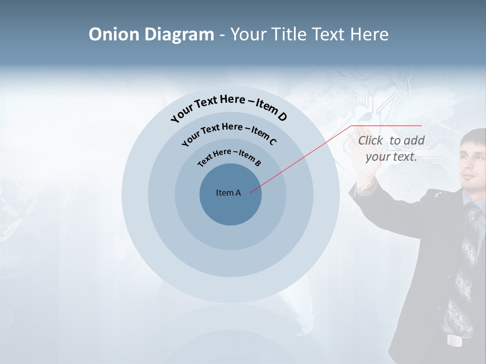 Person Interface Circle PowerPoint Template