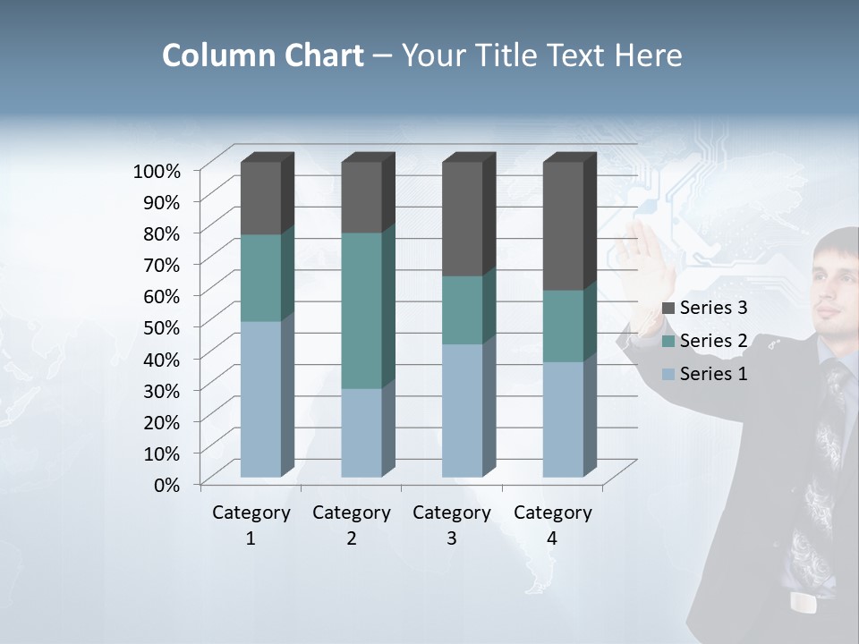 Person Interface Circle PowerPoint Template