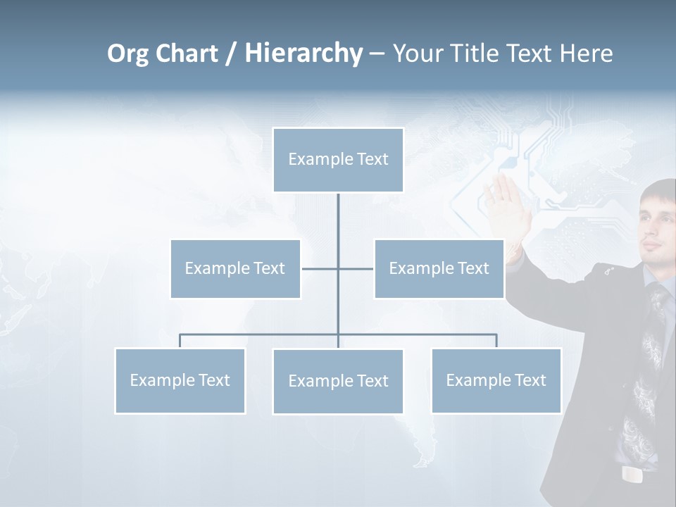 Person Interface Circle PowerPoint Template