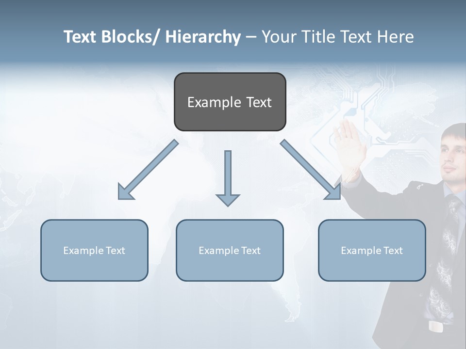 Person Interface Circle PowerPoint Template