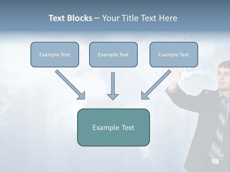 Person Interface Circle PowerPoint Template