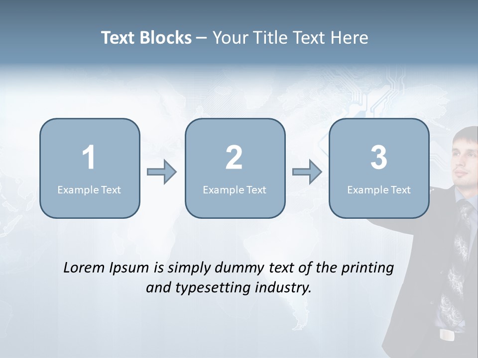Person Interface Circle PowerPoint Template