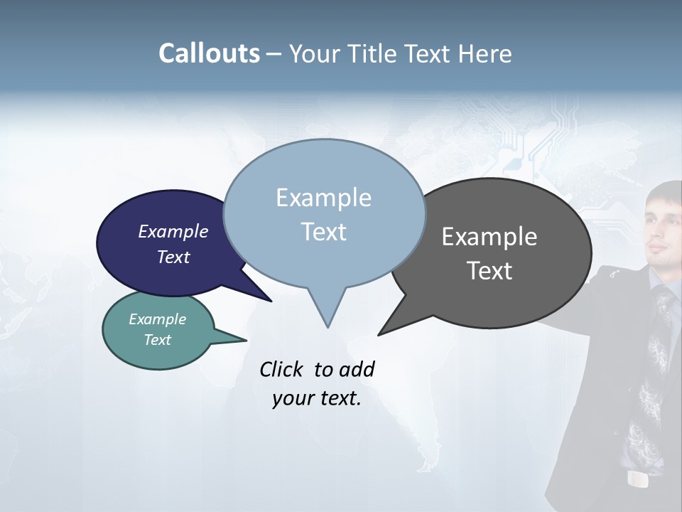Person Interface Circle PowerPoint Template