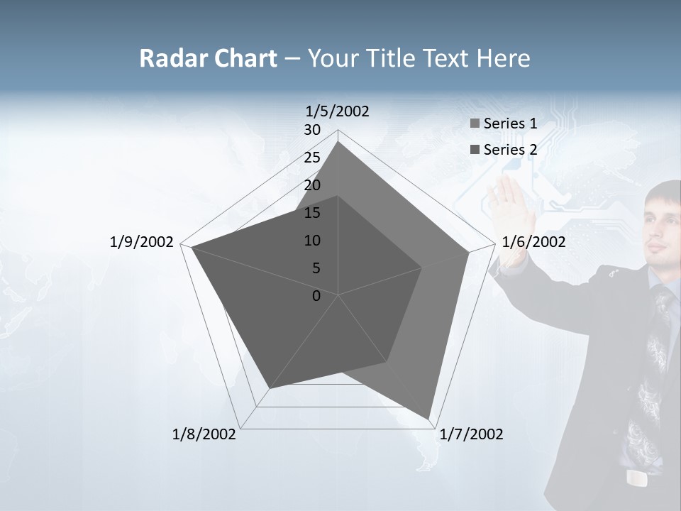 Person Interface Circle PowerPoint Template