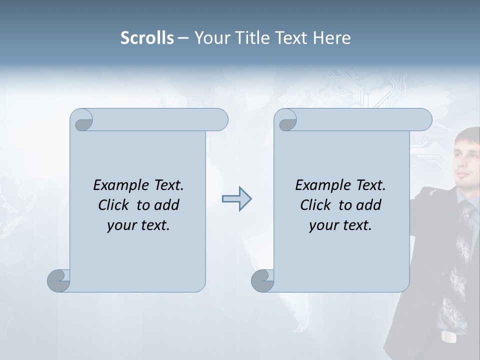 Person Interface Circle PowerPoint Template