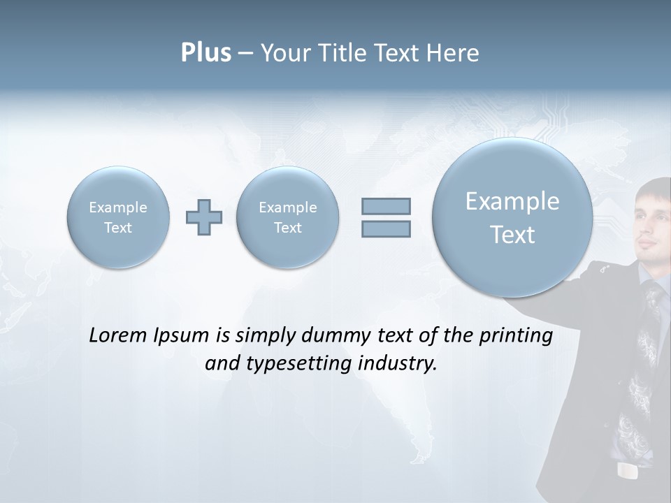 Person Interface Circle PowerPoint Template